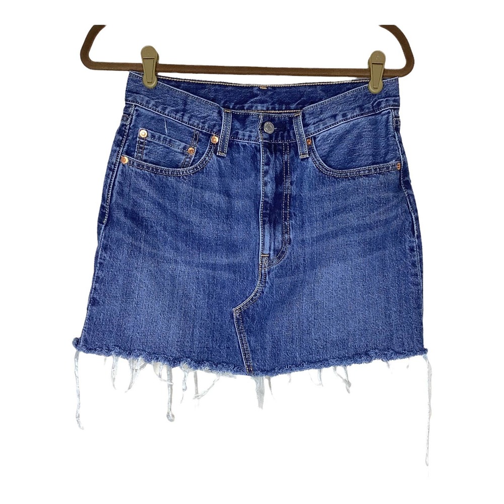 Levi's Blue Denim Mini Skirt